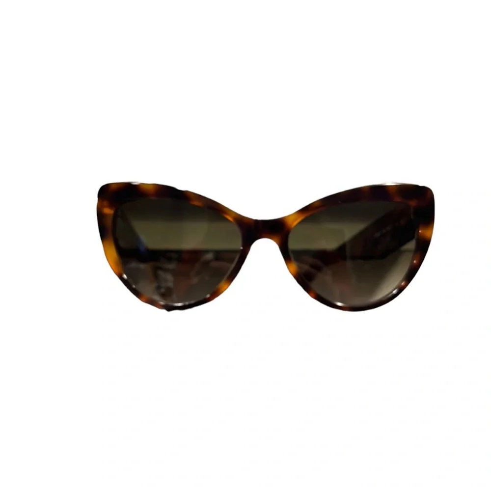 SALVATORE FERRAGAMO MARCHON CAT EYE SUNGLASSES FAUX TORTOISE SHELL NEW WITH CASE